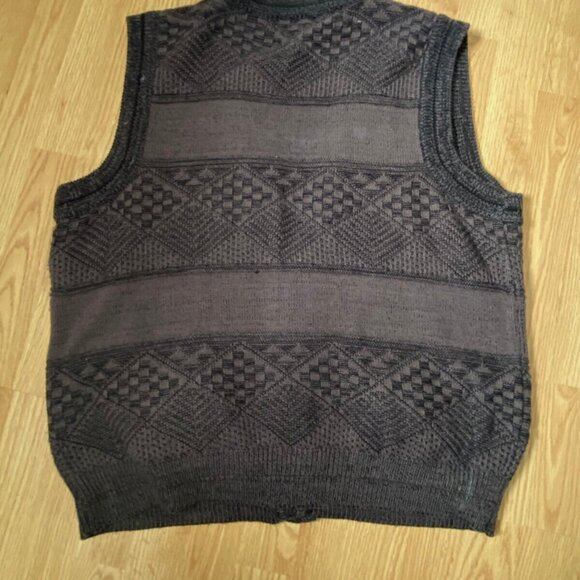 Vintage Chapel Hill Cotton Club Cotton Knit Sweater Vest Men's Size Large - Picture 3 of 10